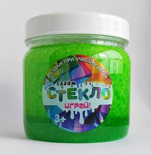 Лепа Слайм "Стекло", Физ зеленый с блестками, 400 гр.00-00512349