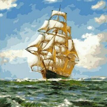 Переключись с работы на творчество. Сними стресс и отдохни😉 — Море, корабли — Картины по номерам Paintboy (40*50 см)