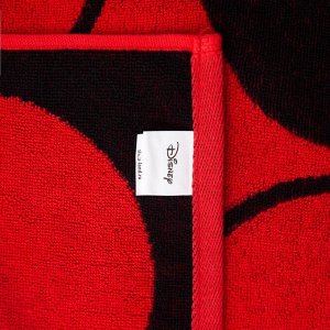 Полотенце махровое Minnie "Минни Маус", красный, 70х130 см, 100% хлопок, 420гр/м2