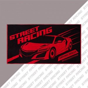 Полотенце махровое Этель Street racing, 70х130 см, 100% хлопок, 420гр/м2