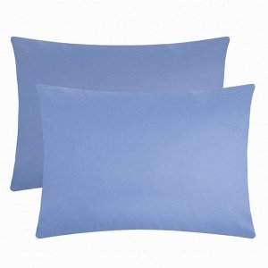 Комплект наволочек "Этель" голубой, 50х70 см - 2 шт, 100% хлопок, поплин