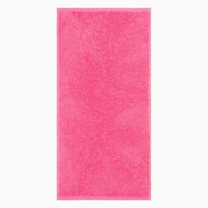 Полотенце махровое "Этель" 30*60 см, цв. Ярко-розовый 100% хлопок, 340 г/м2