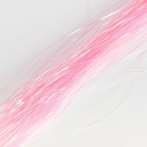 Прядь для волос блестящая бело-розовая "Блум", WINX   7102609
