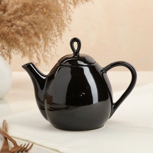Чайник для заварки "Петелька", чёрный, 0.8 л