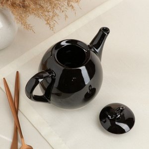 Чайник для заварки "Петелька", чёрный, 0.8 л