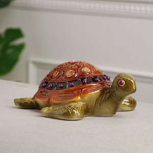 Статуэтка "Черепаха", керамика, 25x21x 9 см, микс