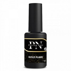 Gold Flake- глянцевый топ с золотыми хлопьями без л/с.