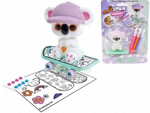 Игровой набор Коала со скейтбордом Фуззики FF121 РИСУЙ, СМЫВАЙ и снова РИСУЙ