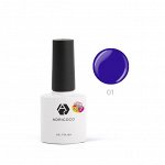 Гель-лак ADRICOCO Pretty dolly №01 сине-фиолетовый, 8 мл.