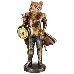 Фигурка с часами коллекция" средневековый бал "тигр" 13*12*26,5 см