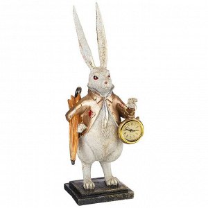 Фигурка с часами "английская коллекция "кролик" 14,5*12*38,5 см