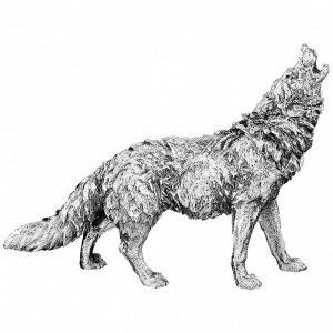 Статуэтка "волк" 35.5*9*27.5 см.