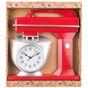 Часы настенные кварцевые "chef kitchen" 39 см цвет:красный (кор=6шт.)