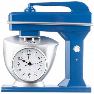 Часы настенные кварцевые "chef kitchen" 39 см цвет:синий (кор=6шт.)