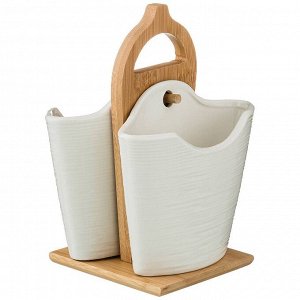 ПОДСТАВКА ДЛЯ СТОЛОВЫХ ПРИБОРОВ LEFARD &quot;NATIVE&quot; 14*11 СМ. ВЫСОТА=18 СМ. (КОР=18ШТ.)