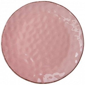 Тарелка десертная 19 см коллекция "отражение" цвет:розовая пудра (мал-6 шт./кор=36 шт.)