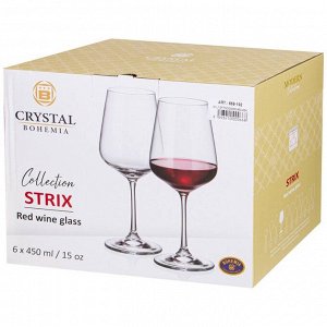 Набор бокалов для вина из 6 шт. "dora / strix" 450 мл высота=23 см