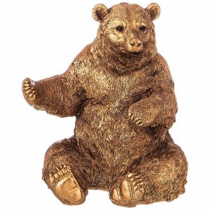 Подставка под бутылку "медведь" 16*16*19 см. серия "bronze classic"