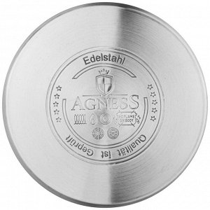 Чайник agness "латте"со свистком 2,7 л, титановое покрытие носика, термоаккумулирующее дно, индукция