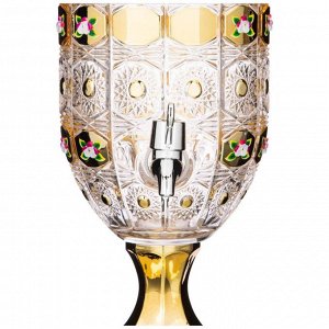 Диспенсер для напитков "лимонадница lefard gold glass" 2,6 л. 16*16 см. высота=44,5 см. (кор=2шт.)