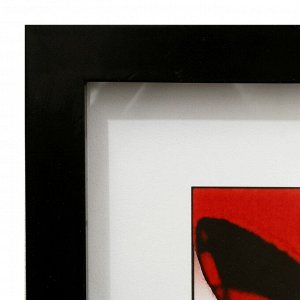 Картина "Бабочка в красном" 35х35(39х39) см