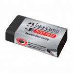 Ластик Faber-Castell &quot;Dust Free&quot;, карт.футляр, прямоугольный, цвет черный, 45*22*13мм