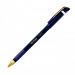 Ручка шариковая 0,7 мм., синяя, игольч. стержень, грип, Berlingo «xGold»