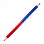 Карандаш двухцветный Koh-I-Noor, синий-красный, утолщенный