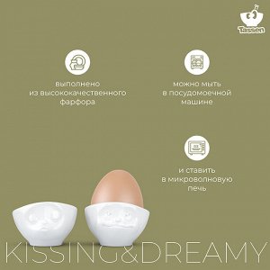 Набор подставок для яиц Tassen Kissing & Dreamy, 2 шт, белый