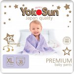 Детские одноразовые Подгузники-Трусики YOKOSUN PREMIUM, размер XL (12-20 кг), 38 шт.