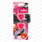 Ароматизатор в дефлектор Yammy Fresh Berries (Свежие ягоды), жидкий, клипса, арт. F019