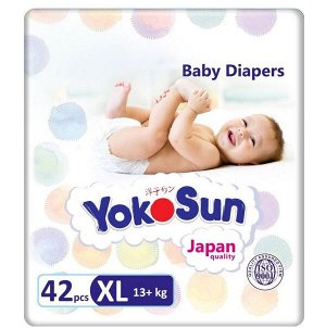 Детские одноразовые подгузники "YokoSun" XL42 13+ кг, 42шт
