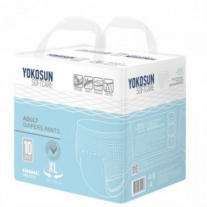 Подгузники-трусики YokoSun для взрослых, размер XL, 10 шт.