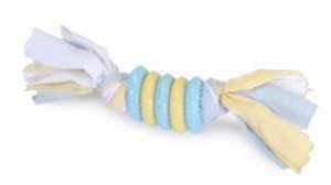 Игрушка для собак Кольца из термопластичной резины на лентах с узлами 21см Camon