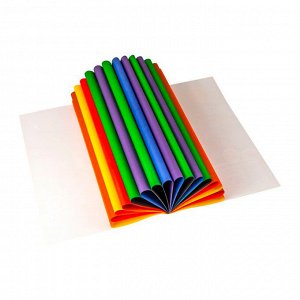Цветная бумага A4, 16 л. 8 цв., двустор., офсетная, на скрепке, 65 г/м2, Schoolformat