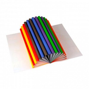 Цветная бумага A4, 16 л. 8 цв., одностор., офсетная, на скрепке, 65 г/м2, Schoolformat