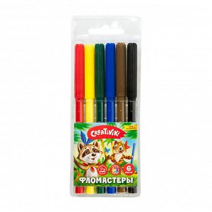 Фломастеры 06 цв., Creativiki, блистер