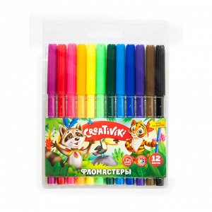 Фломастеры 12 цв., Creativiki, блистер