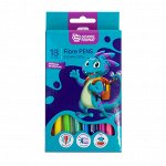 Фломастеры 18 цв. schoolФОРМАТ SMART DINO, картон. упаковка