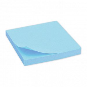 Блок самоклеящ. для записей 76 х 76 мм, 100 л., пастель голубой, OfficeSpace