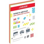 Бумага цветная deVENTE, ассорти, 5 цв.,, неон, А4, 80 г/м2, 100 л.