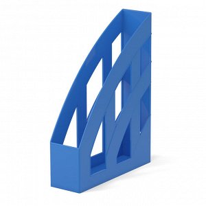 Подставка (лоток) для бумаг, вертикаль. 1 отдел, 75мм, синяя,  ErichKrause Office Classic