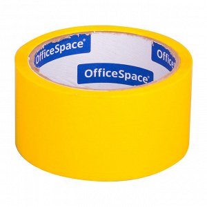 Лента клейкая (скотч) 48 мм х 40 м, 45мкм, желтый, OfficeSpace