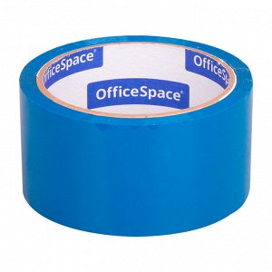 Лента клейкая (скотч) 48 мм х 40 м, 45мкм, синий, OfficeSpace