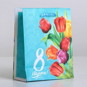 СИМА-ЛЕНД Пакет ламинированный вертикальный «Тюльпаны», S 12 ? 15 ? 5,5 см