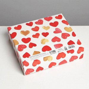 Коробка складная подарочная LOVE, 20 x 18 x 5 см
