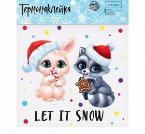 Термонаклейка Let it snow, 15*15см