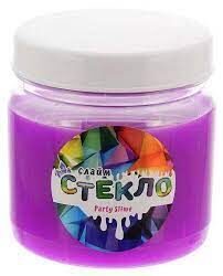 Лепа Слайм "Стекло", Физ фиолетовый с блестками, 400 гр.00-00512347