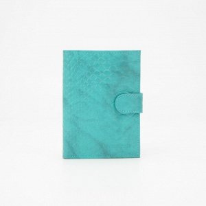 Обложка для автодокументов и паспорта, цвет бирюзовый