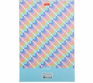 Блокнот А4, 60 листов на гребне "Нежный дизайн", обложка мелованный картон, УФ-лак, твёрдая подложка, блок офсет